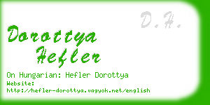 dorottya hefler business card